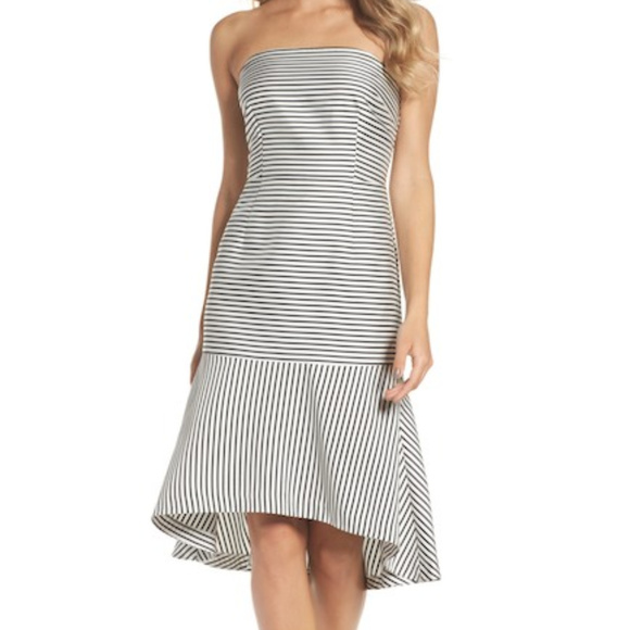 Chelsea28 Dresses & Skirts - Chelsea28 Stripe Dress Black and White Size 2